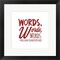 Framed Art Words Words Words Shakespeare Red Wall Decor 18x24 Artwork